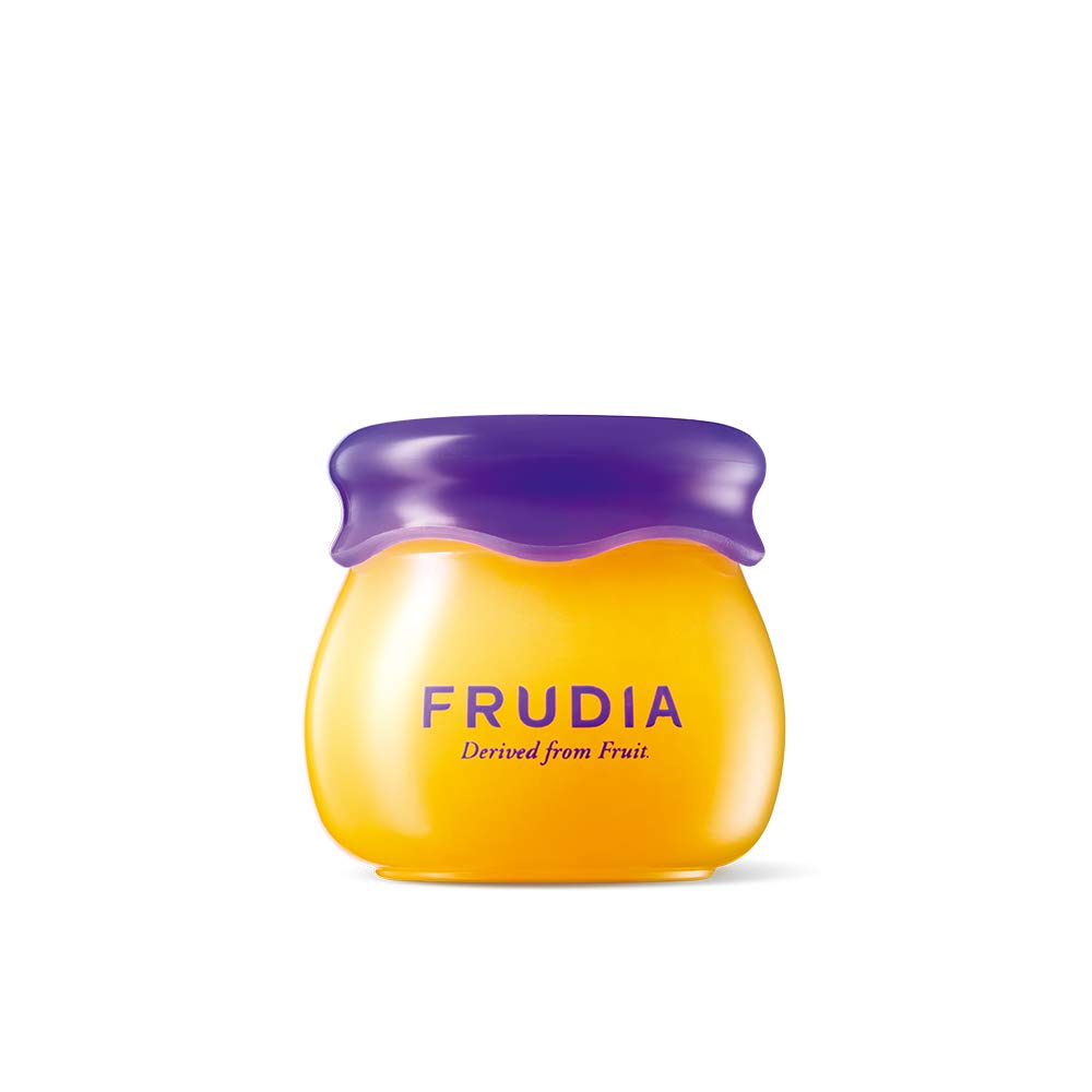 FRUDIA - - Honey. Moisturizing Lip Balm. Blueberries and Honey. Ultra Hydration and Exfoliating. Protects delicate lips. Content . - 10 g