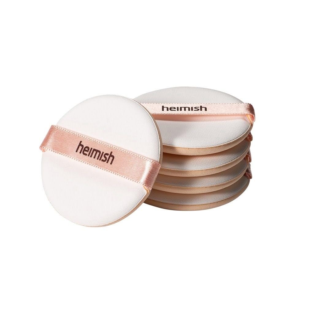 HEIMISH - - Rubycell Puff , Soft Cushion Puff, Foundation Cushion Makeup Tool, Angled Design, Flawless Makeup, Wet and Dry Use - 5 pcs