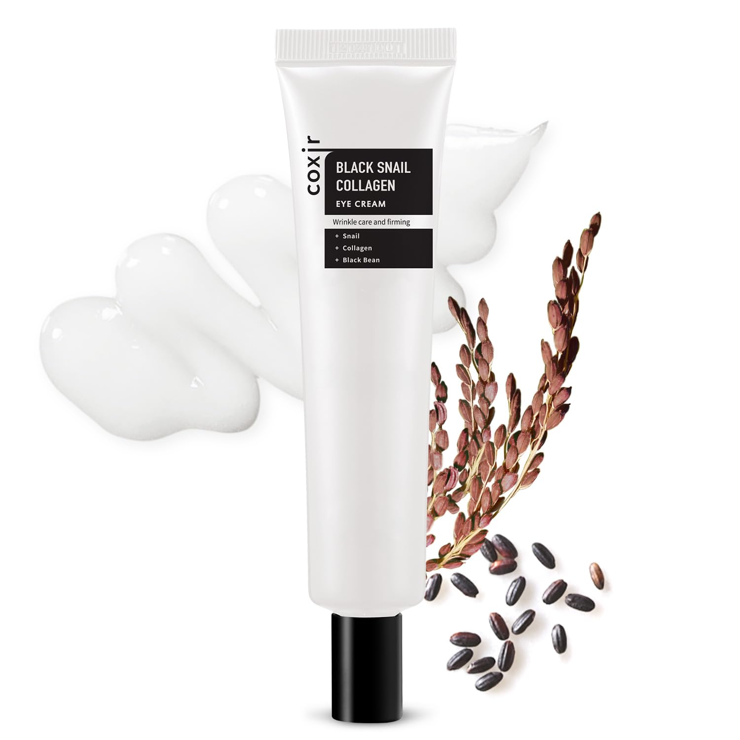 COXIR - - Snail Collagen Eye Cream ( / 1.01 Fl.Oz.) Black Beans, Snail Slime, Formulated Collagen Slimy Structure Of This Cream - 30 Ml