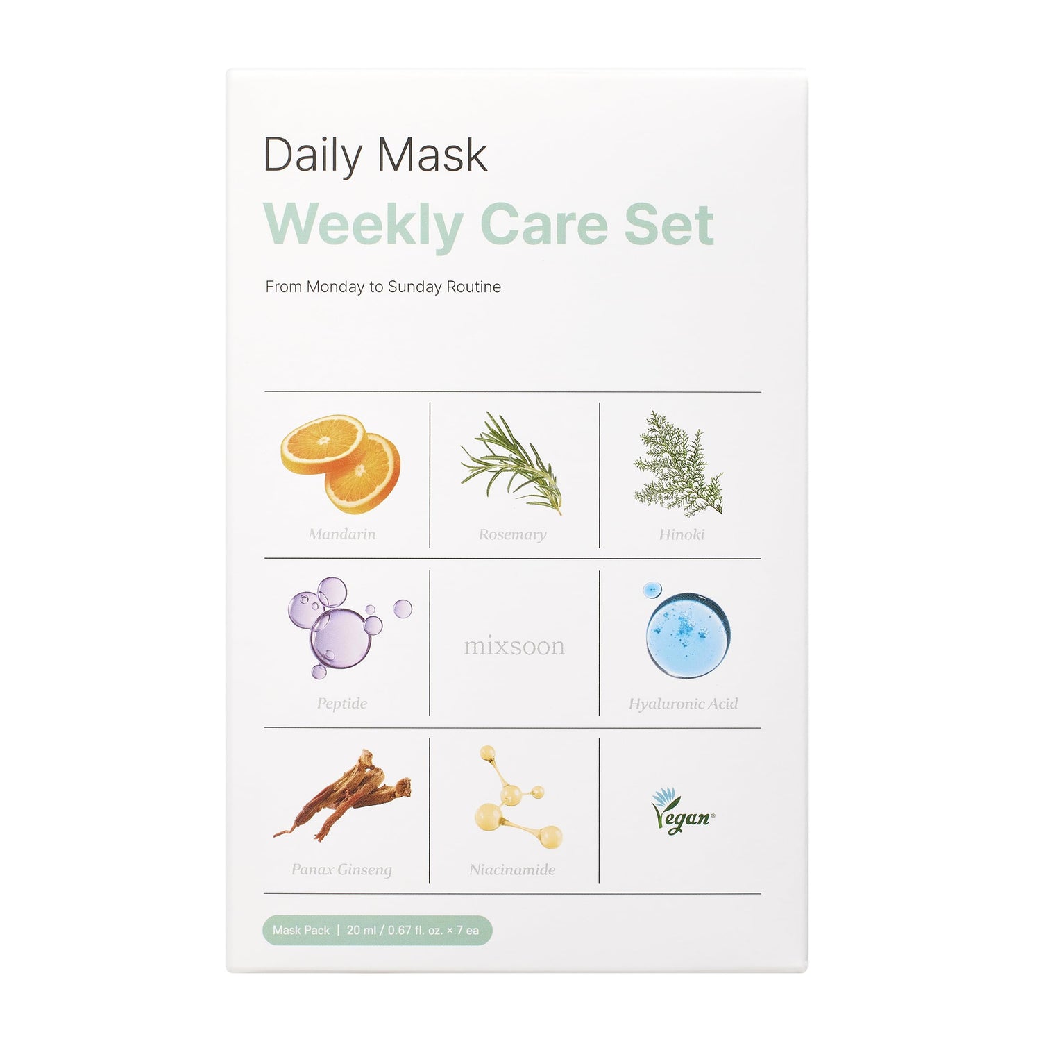 mixsoon - Mask Weekly Care Set
